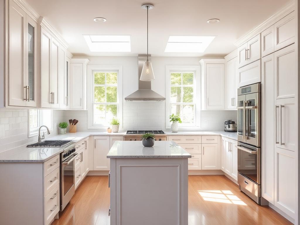 Beautifully restored kitchen after fire reconstruction